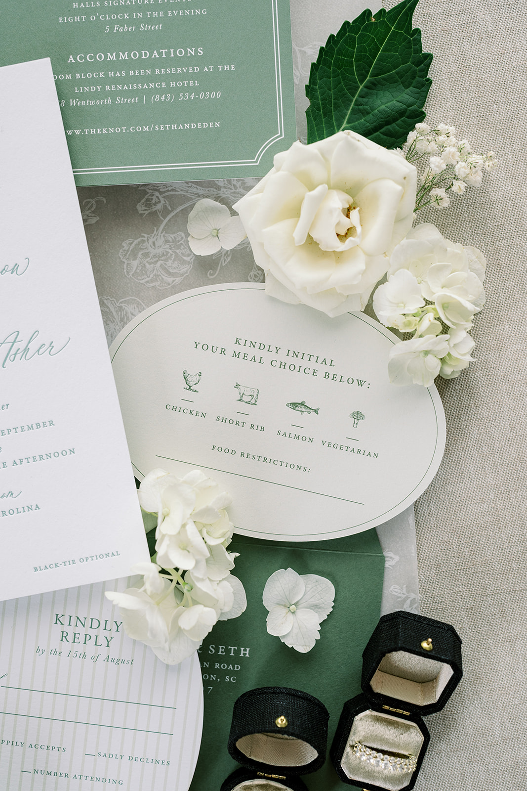 Wedding stationery photograph